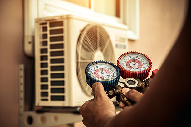 Professional Hvac Maintenance technician working in East Wareham, MA